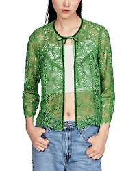 Anna Sui Rose Crochet Bed Jacket