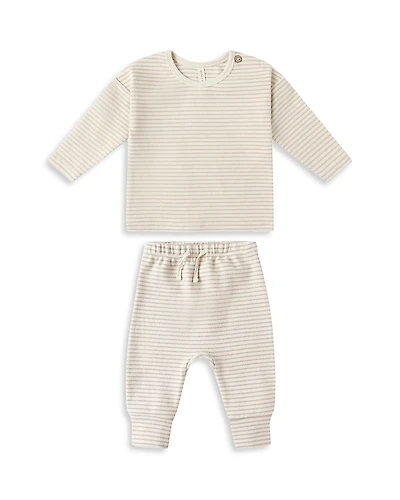 Quincy Mae Boys' Striped Long Sleeved Tee & Pants Set - Baby