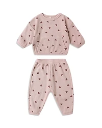 Quincy Mae Girls' Waffle Slouch Top & Pants Set
