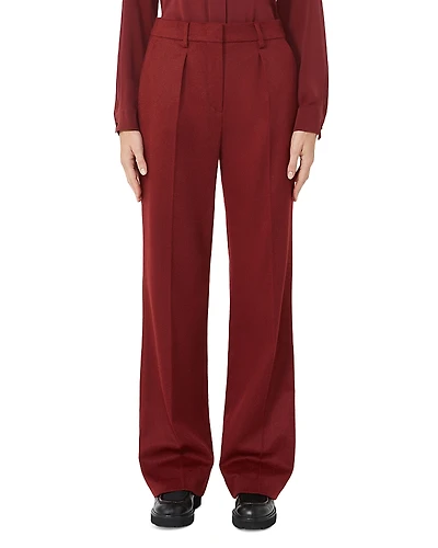 Max Mara Straight Leg Wool Pants