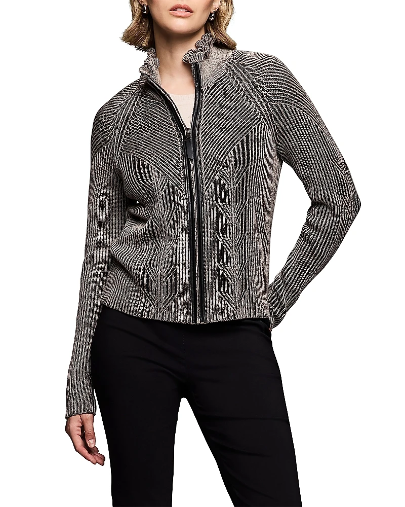 Nic+Zoe Engineered Zip Cardigan