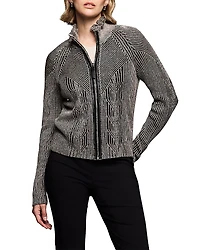 Nic+Zoe Engineered Zip Cardigan