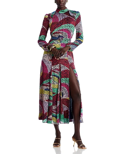 Saloni Jacqui-b Belted Midi Dress