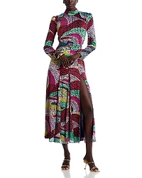 Saloni Jacqui-b Belted Midi Dress