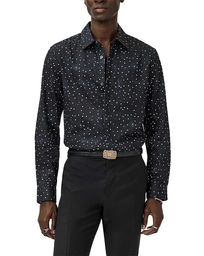 John Varvatos Rodney Printed Button Front Shirt