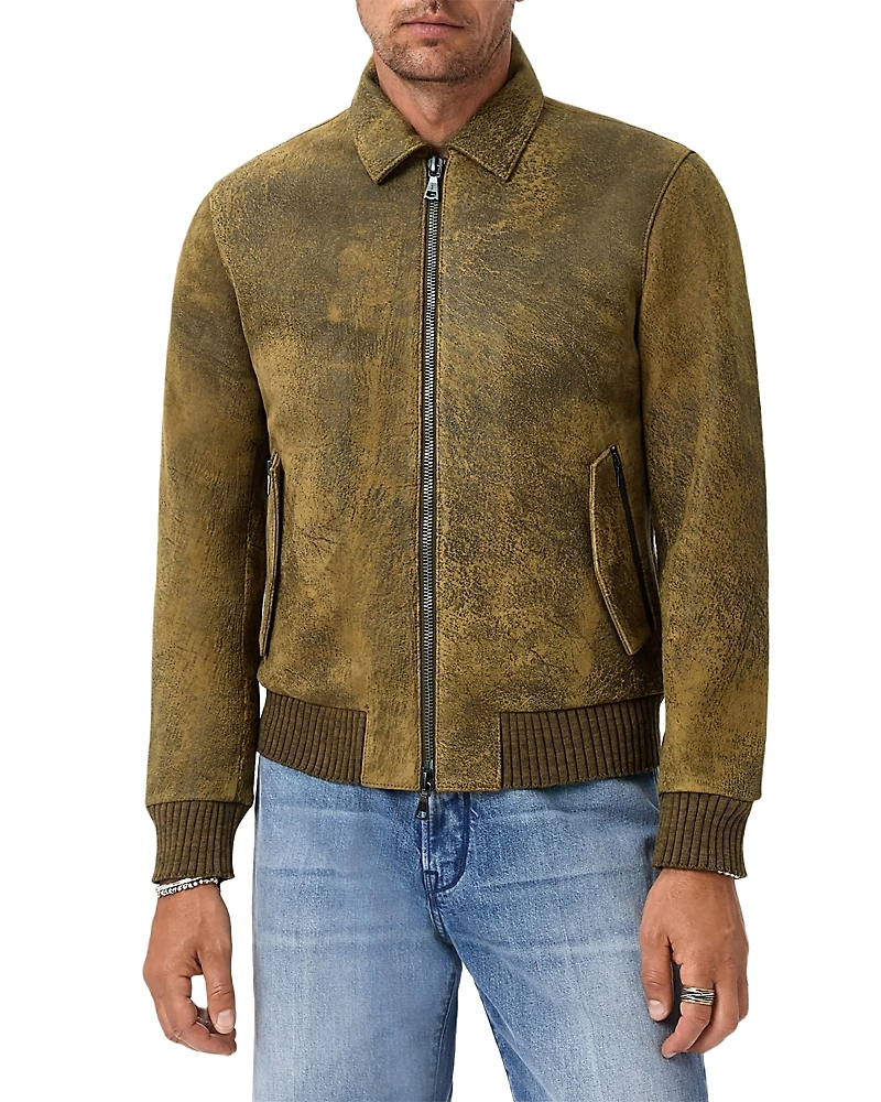 John Varvatos Oakley Leather Jacket