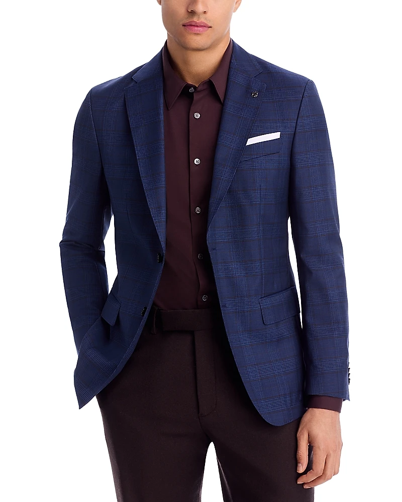 Boss Hutson Slim Fit Plaid Sport Coat