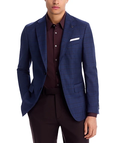 Boss Hutson Slim Fit Plaid Sport Coat