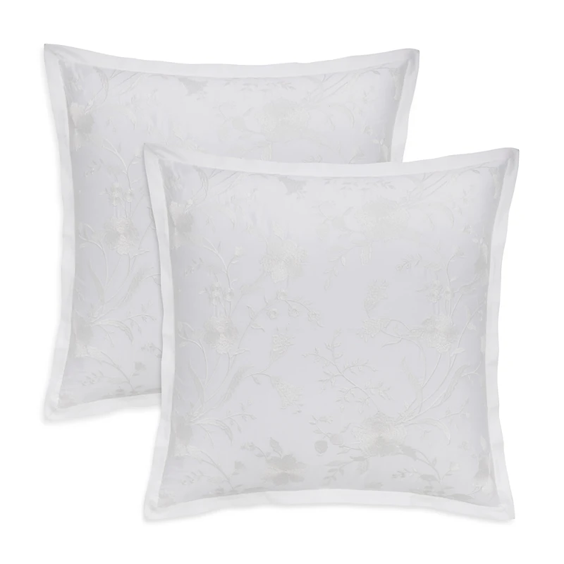 Sky Bianca Embroidery Euro Sham, Set of 2