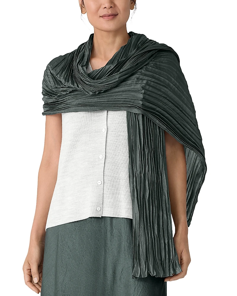 Eileen Fisher Silk Crinkle Scarf