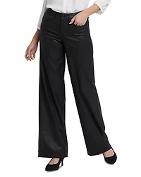 Nydj Coated Teresa Wide Leg Jeans
