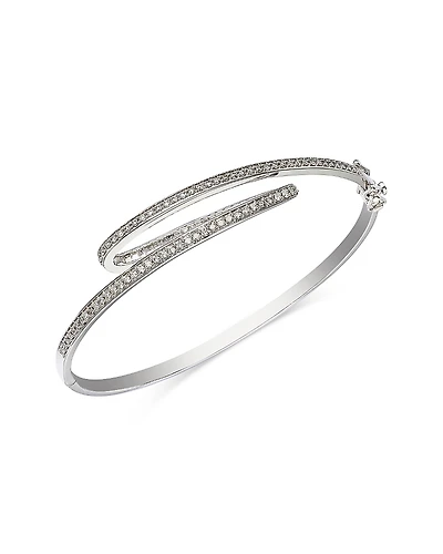 Bloomingdale's Fine Collection Diamond Inside Out Round & Baguette Bangle Bracelet