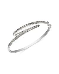 Bloomingdale's Fine Collection Diamond Inside Out Round & Baguette Bangle Bracelet