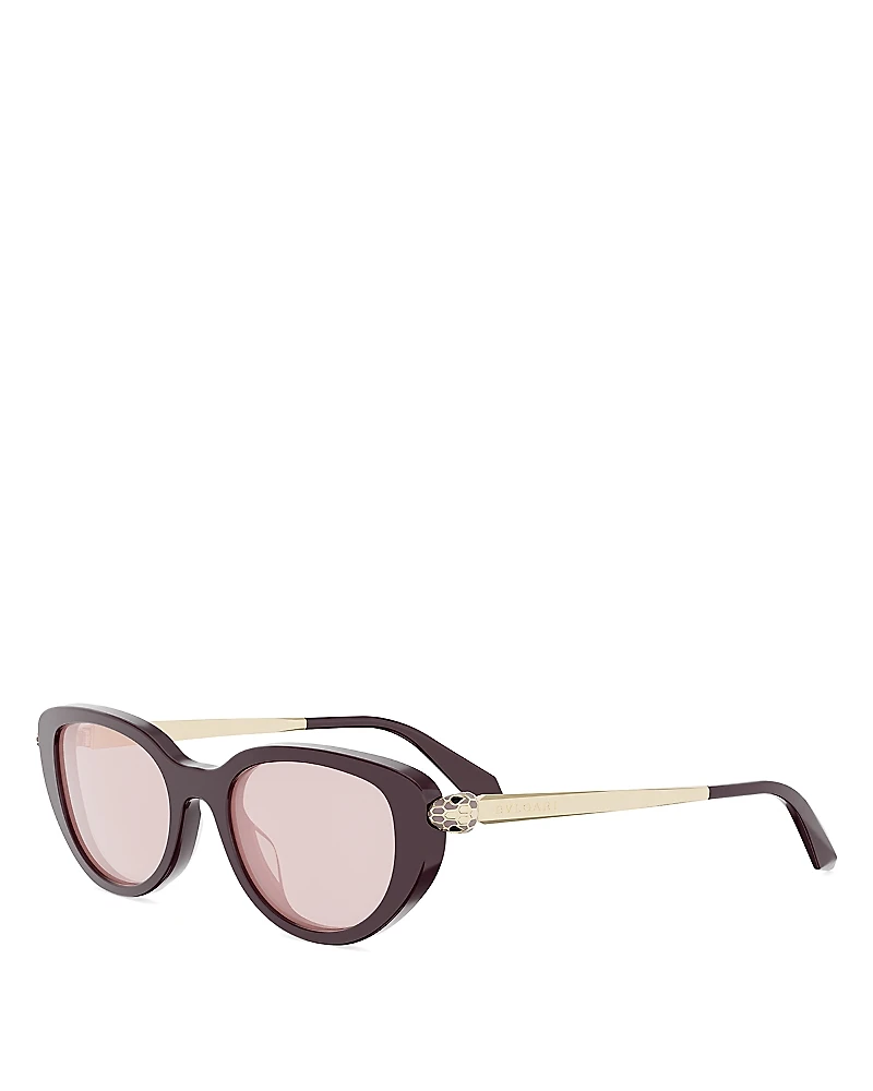 Bvlgari Serpenti Forever Oval Sunglasses, 50mm