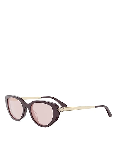 Bvlgari Serpenti Forever Oval Sunglasses, 50mm