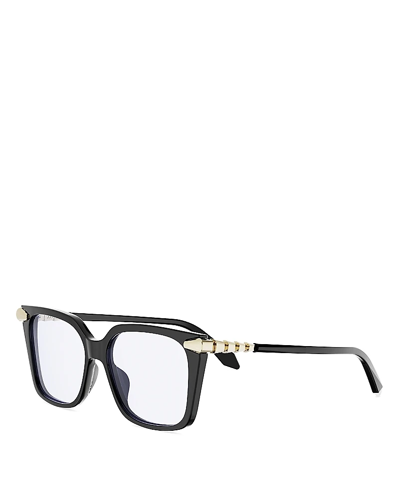 Bvlgari Serpenti Viper Square Eyeglasses, 53mm