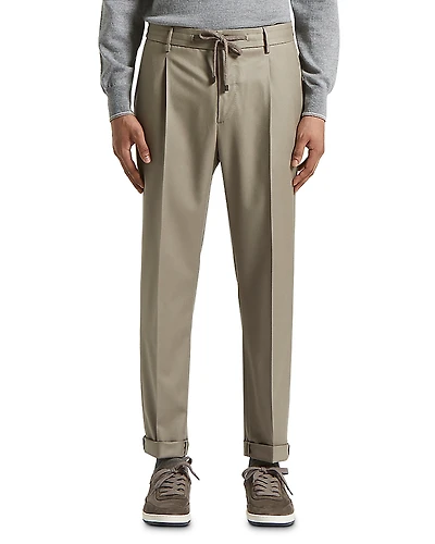 Peserico Relaxed Fit Wool Trousers