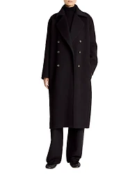 Vince Double Breasted Long Wool-Blend Coat