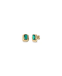 UNOde50 Green Crystal Stud Earrings