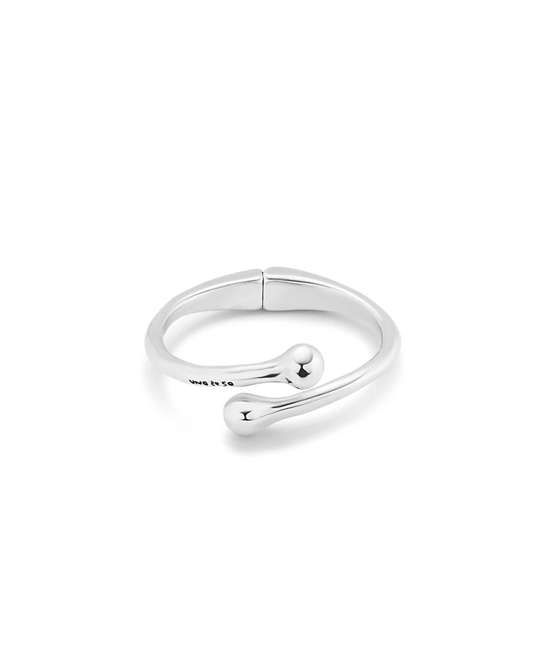 UNOde50 Sterling Silver Plated Metal Alloy Rigid Bracelet with Internal Spring