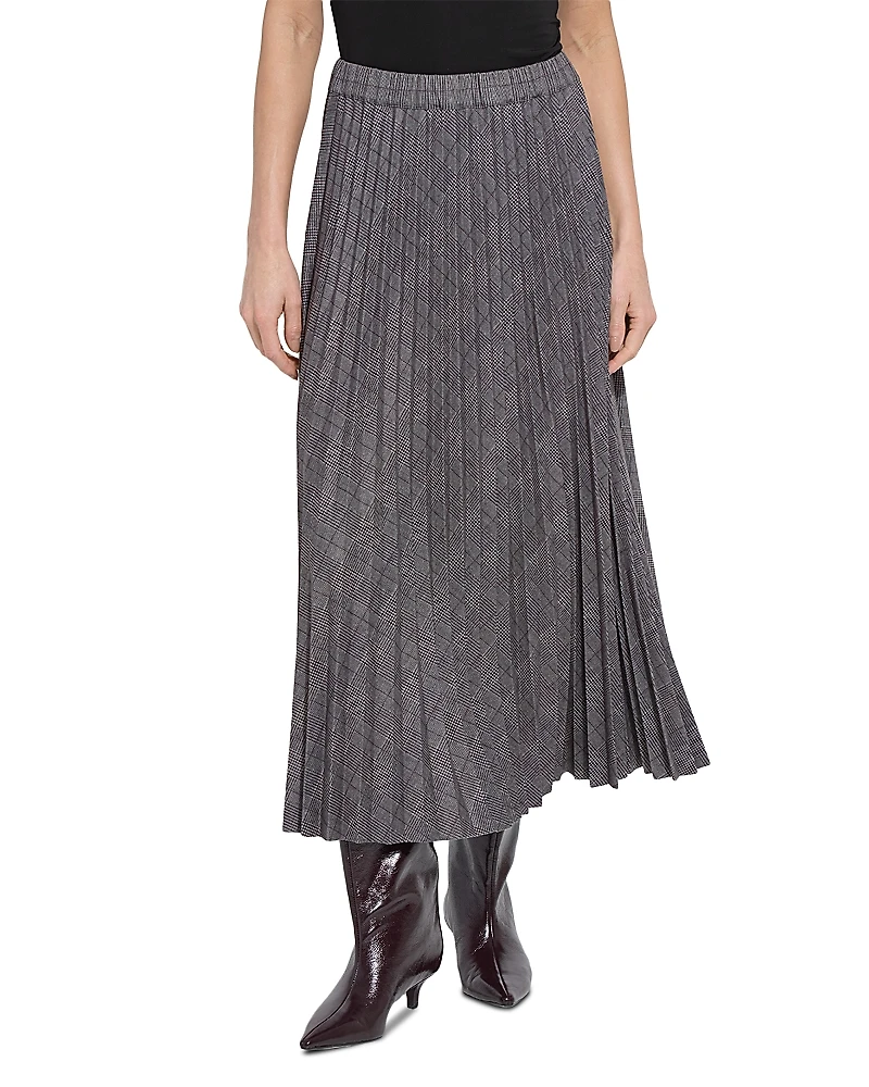 Lysse Pierra Ponte Pleated Midi Skirt