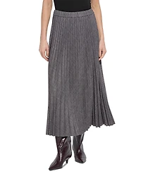 Lysse Pierra Ponte Pleated Midi Skirt
