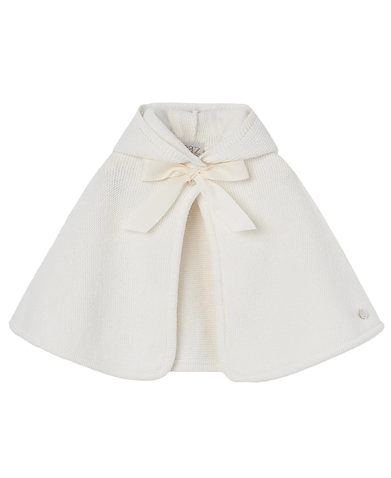 Paz Rodriguez Girls' Newborn Esencial Poncho/Cape Sweater - Baby