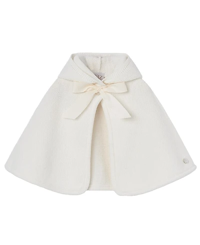 Paz Rodriguez Girls' Newborn Esencial Poncho/Cape Sweater - Baby