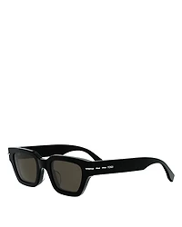 Fendi Selleria Rectangle Sunglasses, 50mm