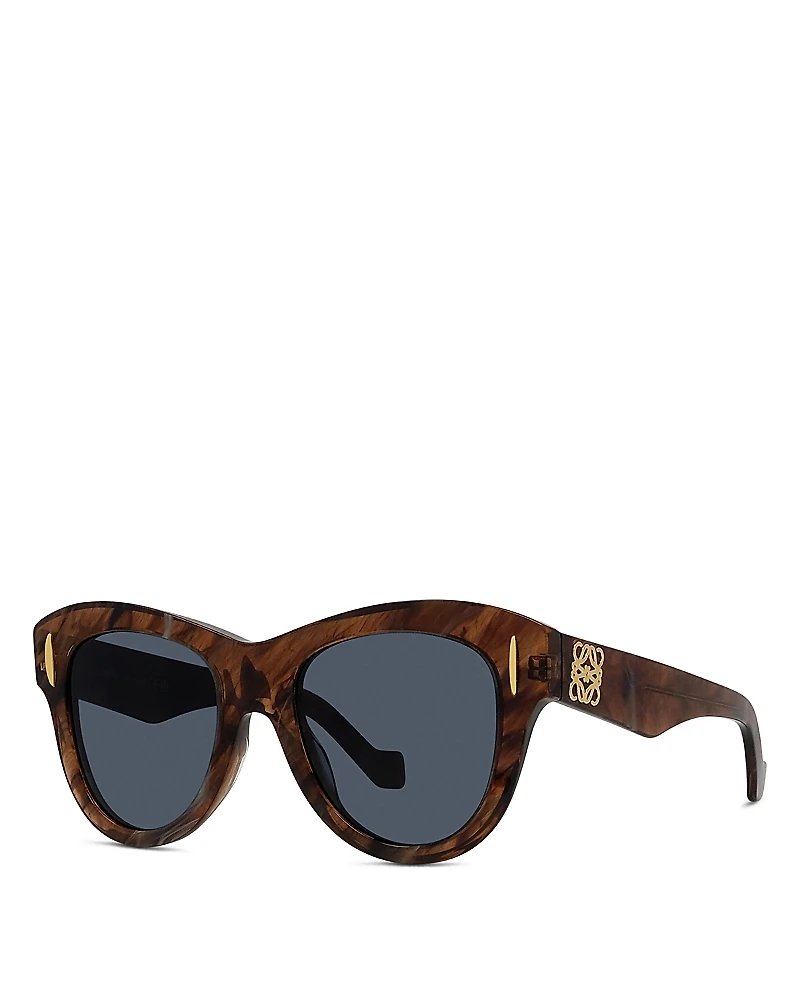Loewe Anagram Geometric Sunglasses, 51mm