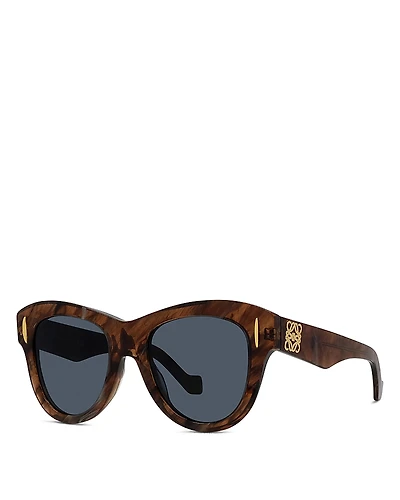 Loewe Anagram Geometric Sunglasses, 51mm