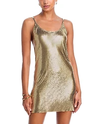 Rabanne Mesh Tank Mini Dress