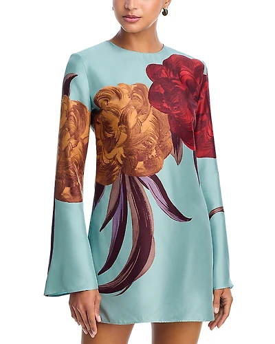 La Double J Mini Supreme Silk Swing Dress