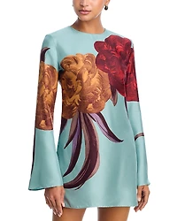 La Double J Mini Supreme Silk Swing Dress