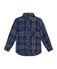 Deux par Boys' Long Sleeve Flannel Shirt - Little Kid