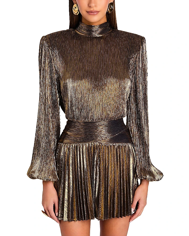 Retrofete Freja Pleated Mini Dress