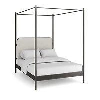 Caracole Campaign Bed with Canopy, Queen