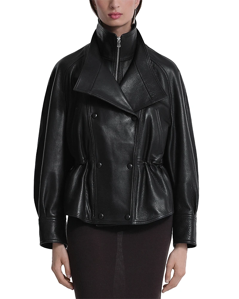 Nour Hammour Thalia Leather Jacket