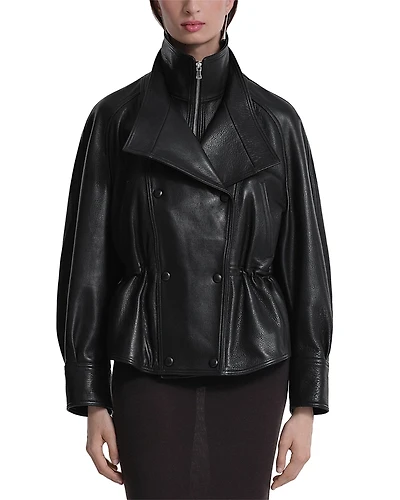 Nour Hammour Thalia Leather Jacket