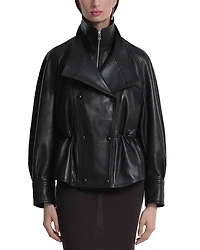 Nour Hammour Thalia Leather Jacket