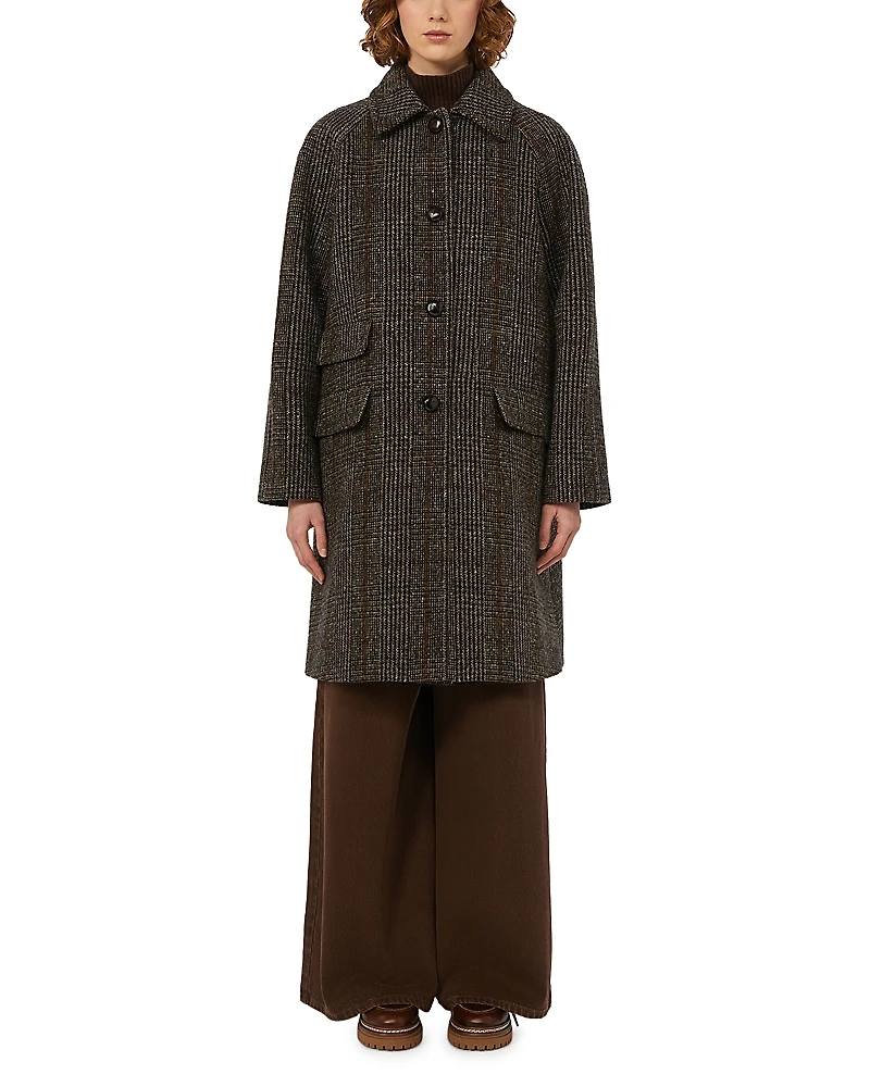 Weekend Max Mara 2 Pitone Wool Blend Coat