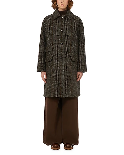 Weekend Max Mara 2 Pitone Wool Blend Coat