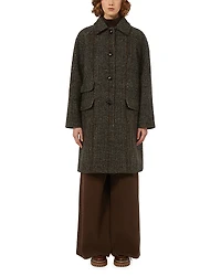 Weekend Max Mara 2 Pitone Wool Blend Coat