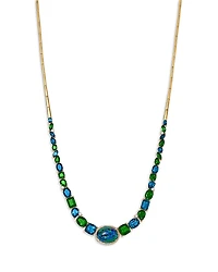 Bloomingdale's Fine Collection Multi Gemstone & Diamond Statement Necklace
