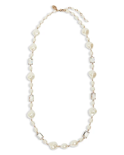 Weekend Max Mara Creso Crystal & Imitation Pearl Choker Necklace
