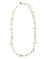Weekend Max Mara Creso Crystal & Imitation Pearl Choker Necklace