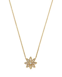 Bloomingdale's Fine Collection Champagne Diamond Starburst Pendant Necklace