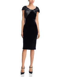 Eliza J Wrap Neckline Cocktail Dress