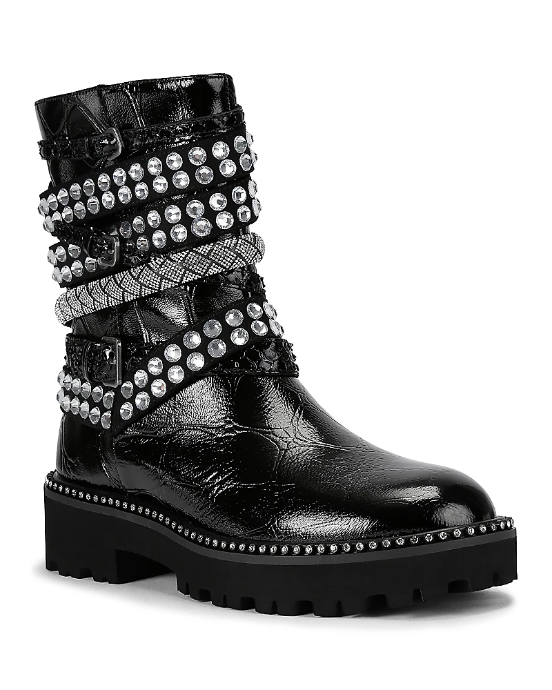 Kurt Geiger London Women's Strappy Studded Boots
