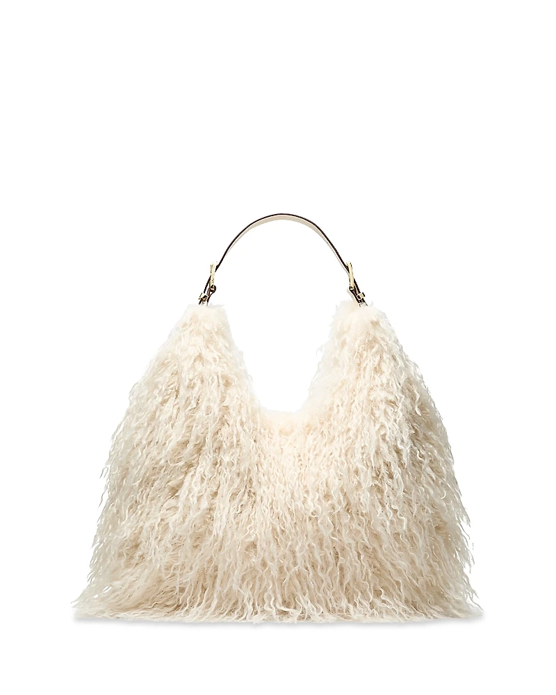 Michael Kors Nolita Faux Fur Large Hobo Bag